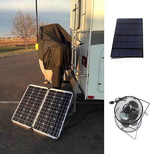 Miniatura 6 de Ventilador de escape solar de 5 W para ventilador de cobertizo, kit de ventilador solar impermeable para gallinero, casas de mascotas y ventanas,