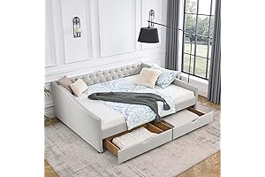 Flieks Luxurious Queen Day Bed Frames for Adults' Serene Nights