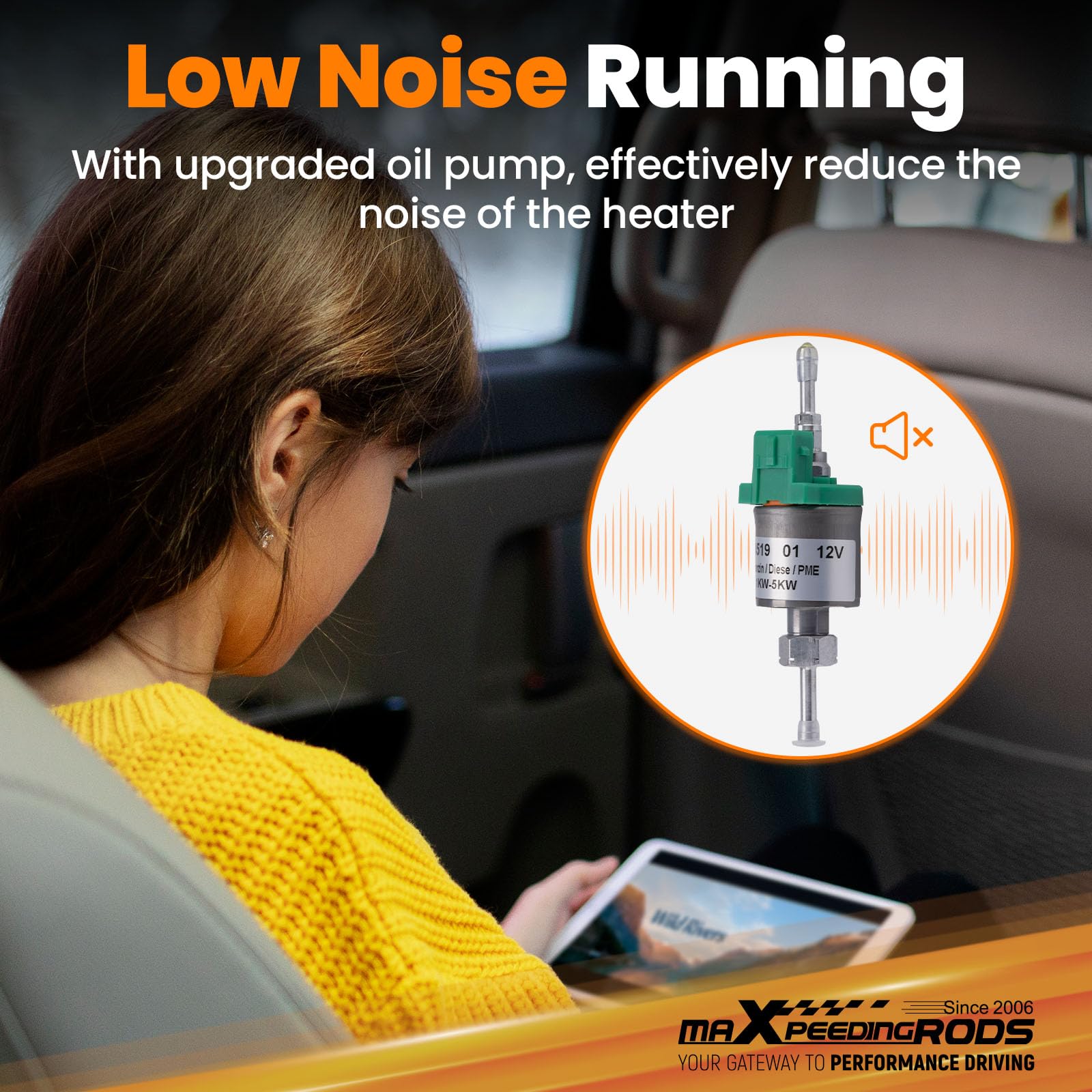 maXpeedingrods5KW 12V Diesel Heater, App Remote Control, Super Quiet  Running and All-in-One Style Easy to Carry for Car Trucks Caravans or  Motorhomes