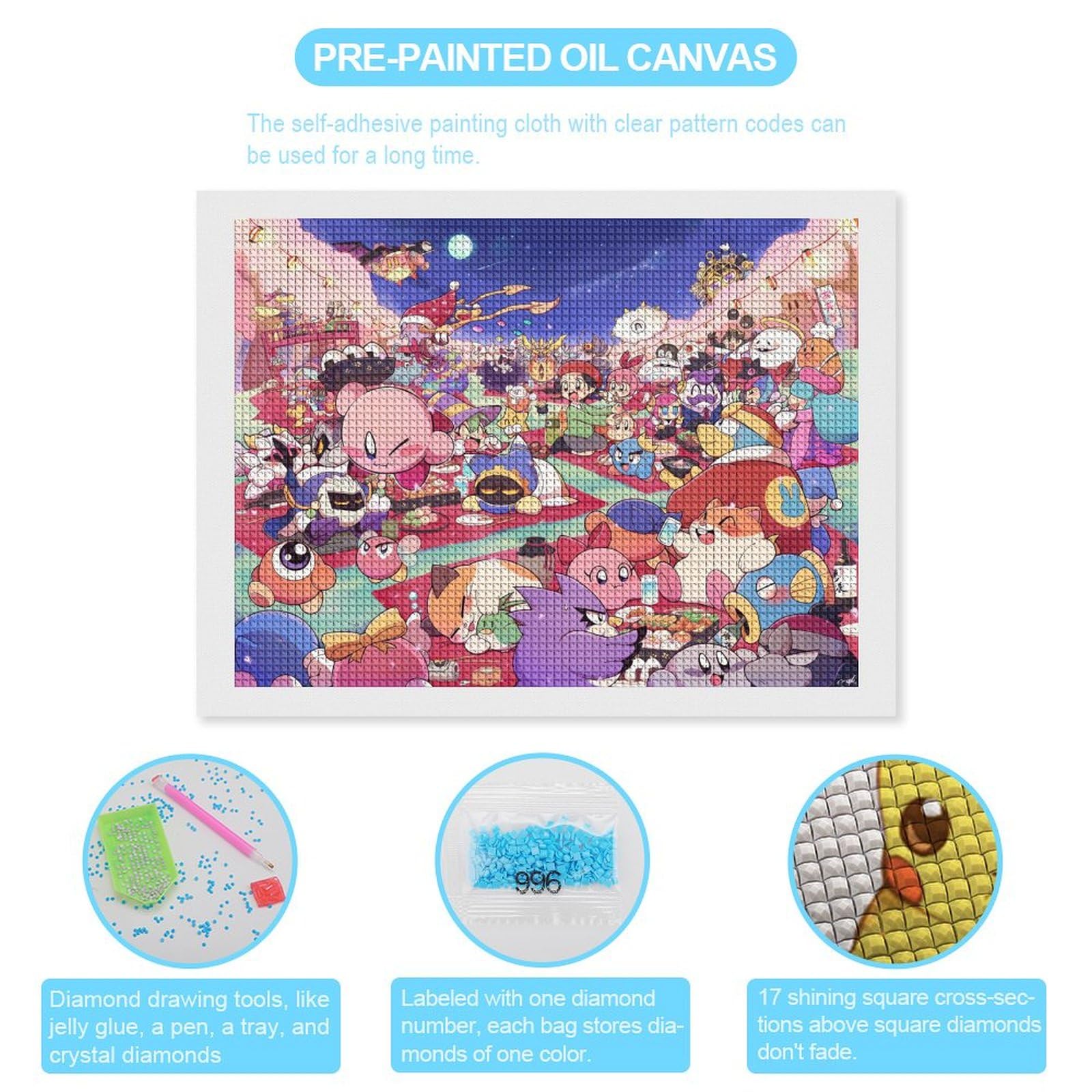 Amazon.co.jp: 星のカービィ5d ダイヤモンドアート モザイクアート