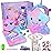 Cherry Tale Unicorn Toys Gifts for Girls 4-6 7 8 9 10 Years Old, Girls Birthday Gifts Set with Light Up Star Pillow Diary Plush DIY Water Bottle Kits, for Daughter Niece Christmas