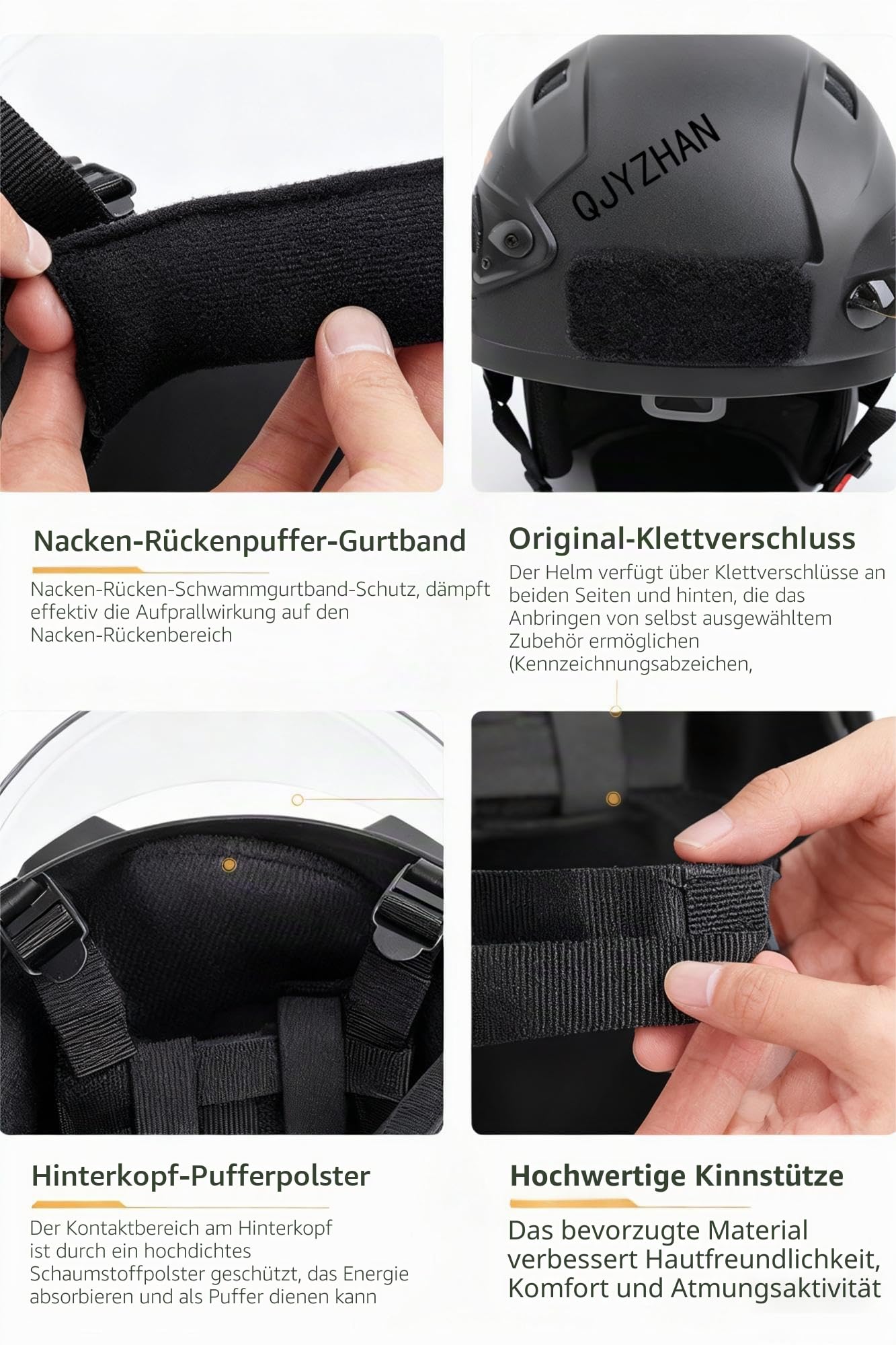 Airsoft Mich 2000 PJ Taktischer Helm mit NVG-Unterstützung und Seitenschienen, taktischer CS Combat Helm, Outdoor-Schutzausrüstung