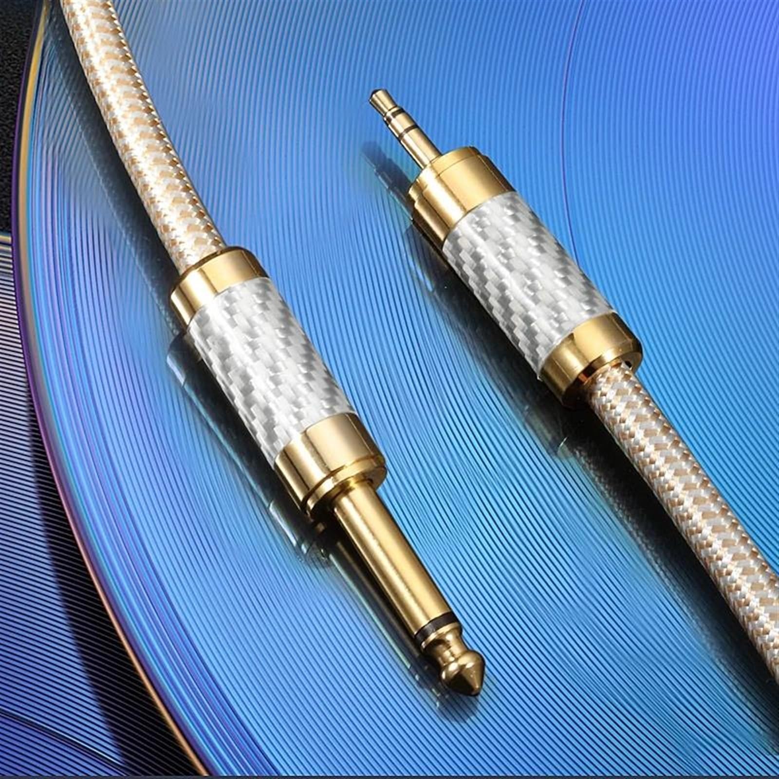 Pro Audio kabel Kabel Mini Jack 3,5 Mm Do 6,35 Mm 1/4 Cala TS Jacke Do Organów Elektronicznych, Gitary, Subwoofera(300cm)