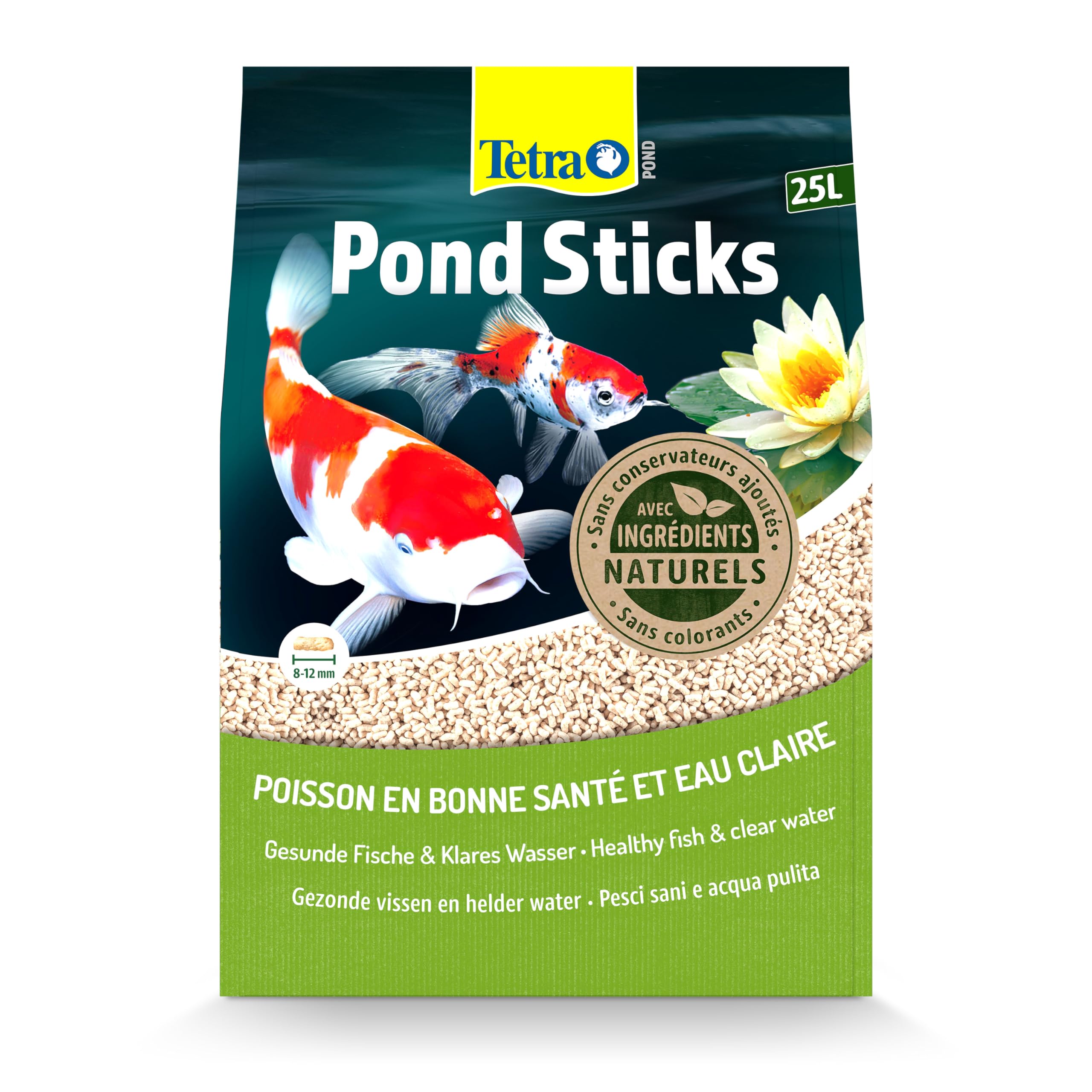 Poissons de bassin alimentation Tetra Pond Sticks 25L sans pollution de l'eau