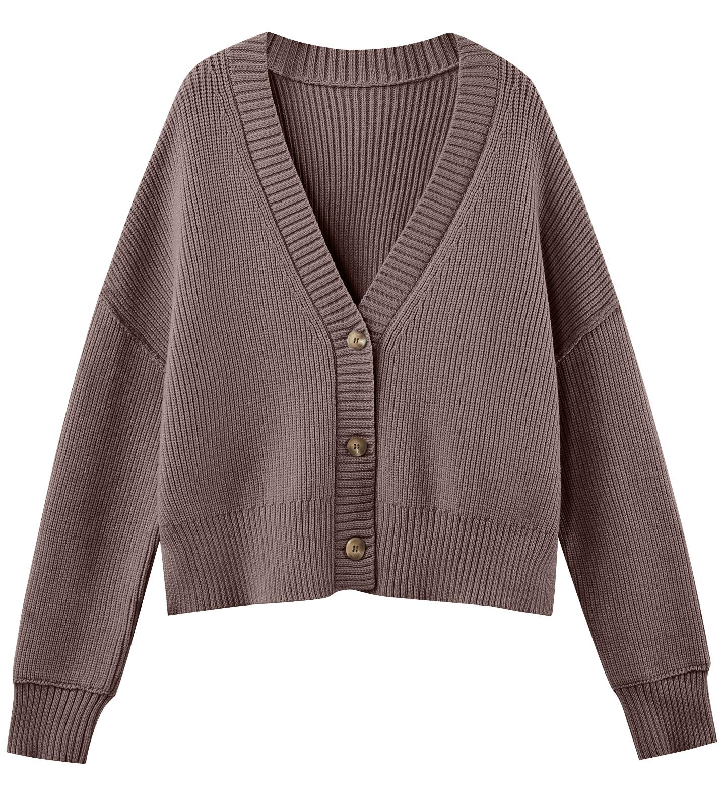 Lillusorywomens Cropped Cardigan Oversized Button Sweaters 2025