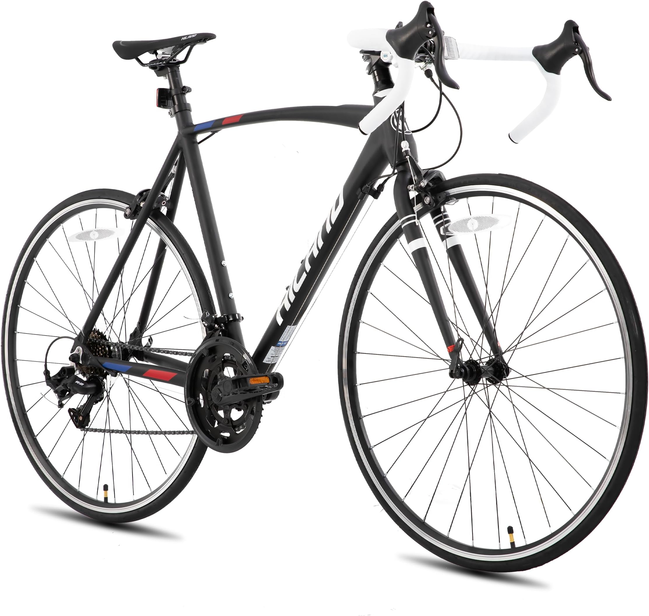 HILAND 700C Road Bike, 14 Speeds Sport Bike, Light Weight Aluminum Frame, Racing Bike for Men Women Adult Bicycle