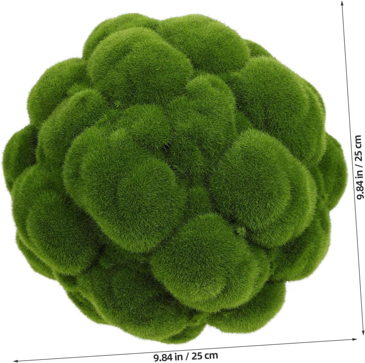 Simulated Moss Ball Decorative Balls for Crafts Fake Plants for Indoor Window Ceiling Landscape