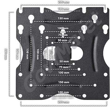 Hareketli Metal TV Askı Aparatı, 32 İnç ve 43 inç Arası Ekranlara Uyumlu, Tüm Markalar ile Uyumlu, Televizyon Duvar Asma Aparatı, Yüksek kalite Metal Kalınlığı, Akropat Hareketli (50-CM)