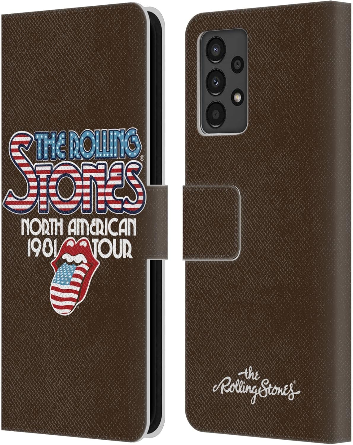 Head Case Designs Officially Licensed The Rolling Stones North American Tour 1981 Key Art Leather Wallet Case Compatible with Samsung Galaxy A13 (2022)
