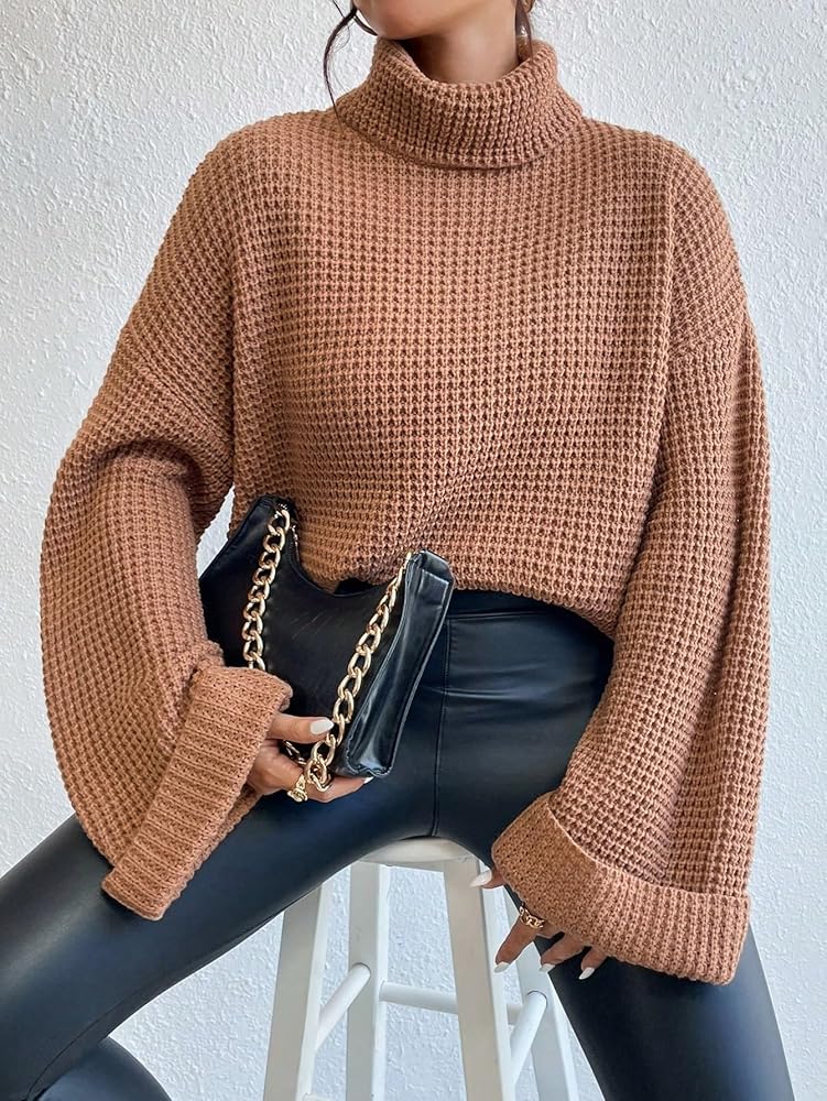 Amazon.com: Sweaters for Women Long Sleeve Turtleneck Drop