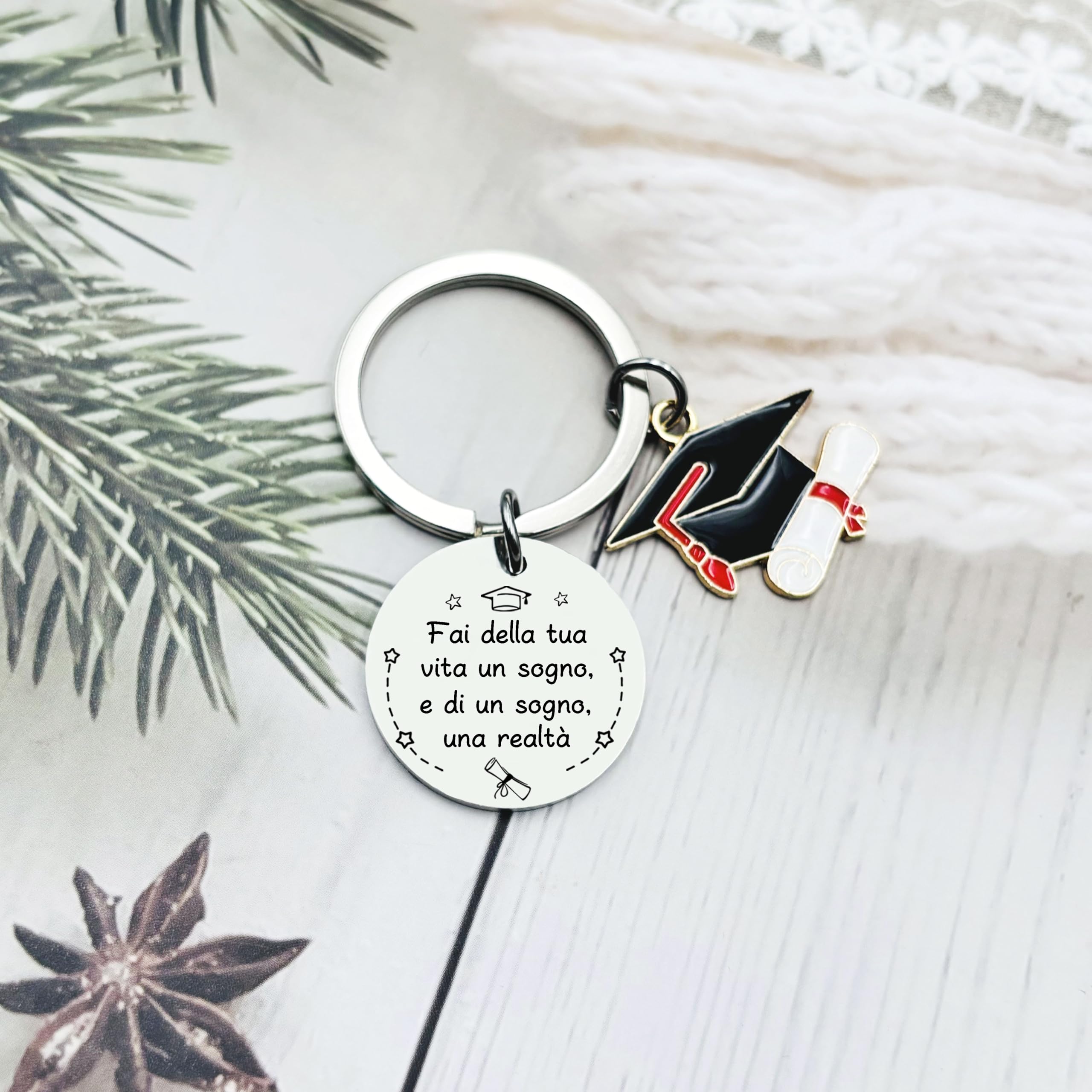 KJKJKJ 2024 Regali Laurea, Regalo Laurea,Portachiavi Regali Per La Laurea,Regali Laurea Portachiavi di Laurea per Scuole Medie, Scuole Primarie e università Regalo
