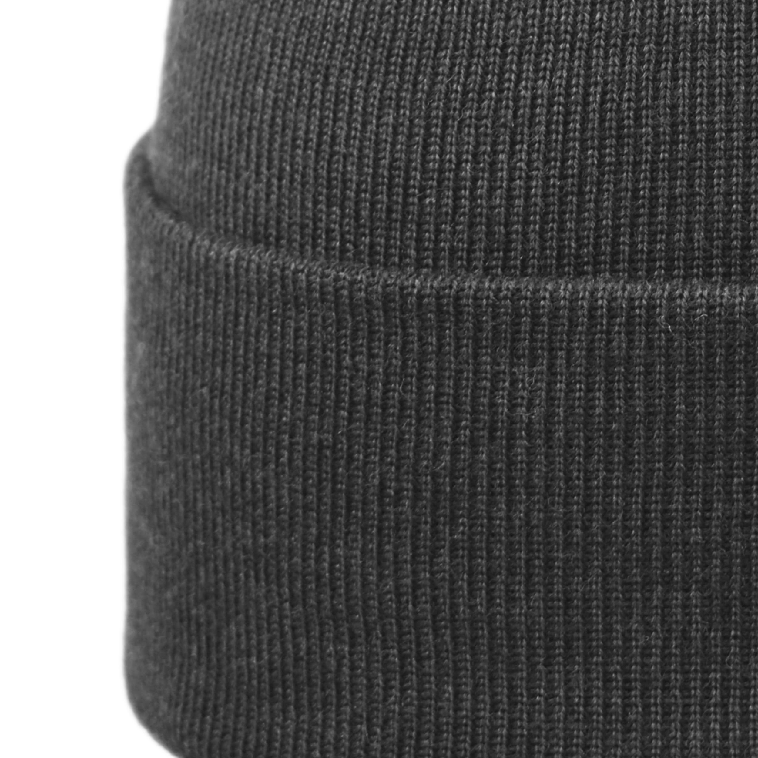 Melegari Bonnet en tricot avec revers | Pure Laine mérinos Extrafine | Wuppertal | Unisexe | Automne Hiver