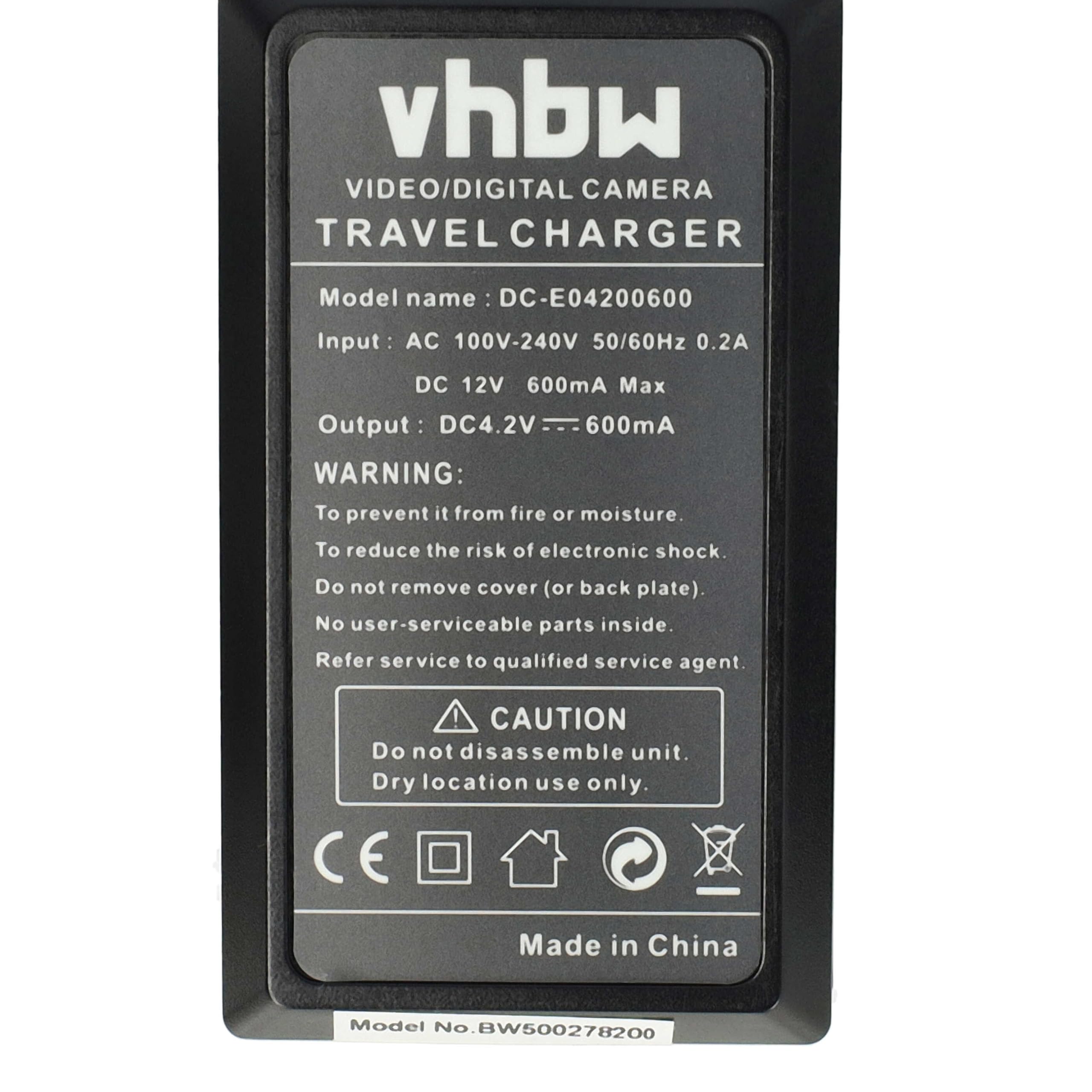 Vhbw Caricatore USB Compatibile Con Kodak EasyShare Mini, Mini 200 Md30 Fotocamera Touch Videocamerabatteria Base Di Ricarica Indicatore Di Carica 42 V