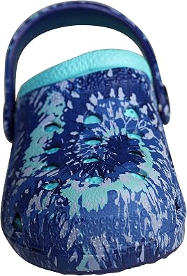 Capelli New York Toddler Boys Injected EVA Clogs with Backstrap, Navy Tie Dye TB, 5 Toddler