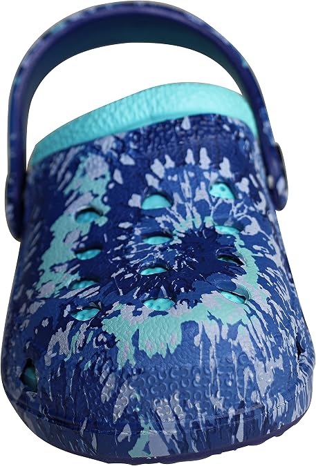 Capelli New York Toddler Boys Injected EVA Clogs with Backstrap, Navy Tie Dye TB, 5 Toddler