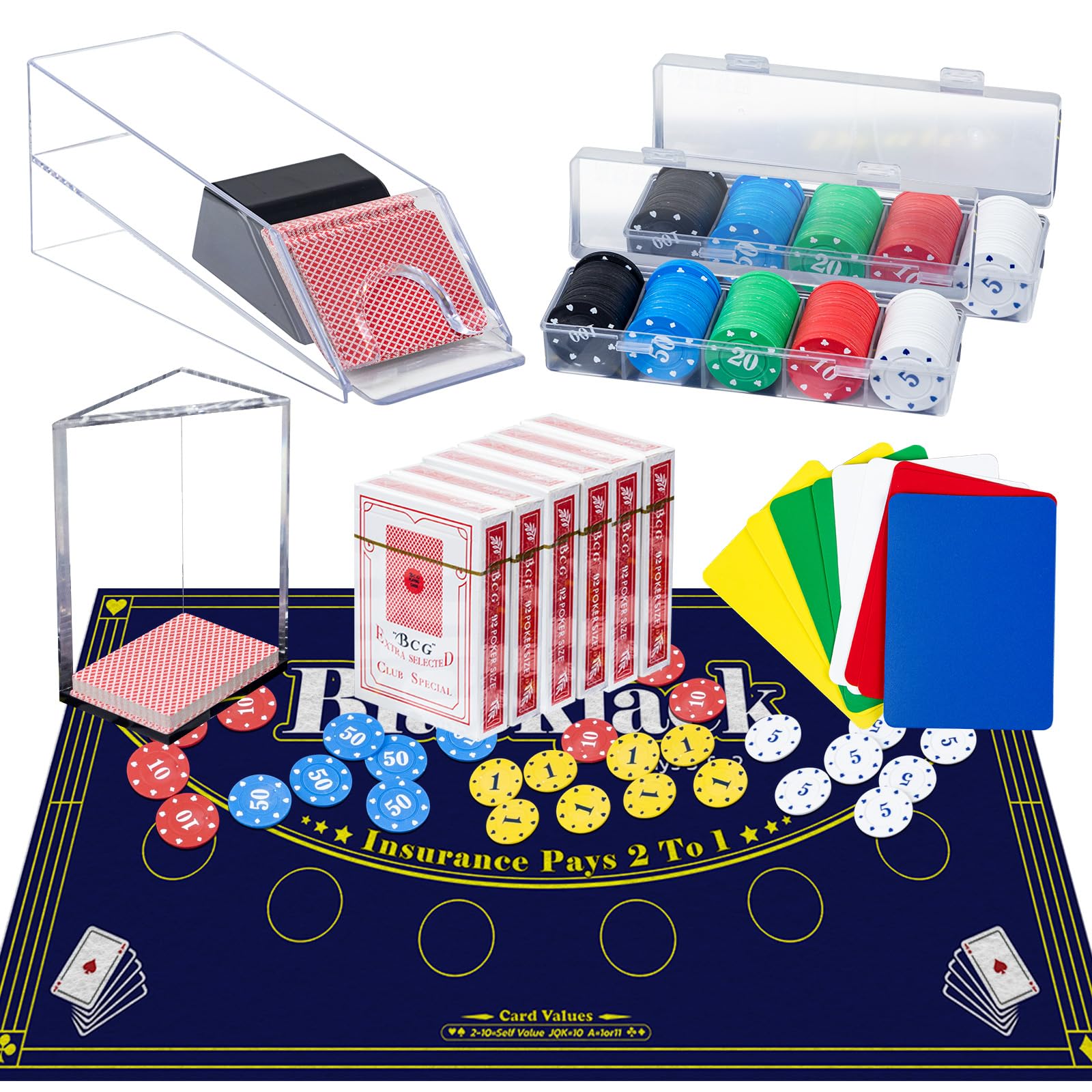 Amazon.com: Extguds Entertainment Casino Game Set,Blackjack,Texas