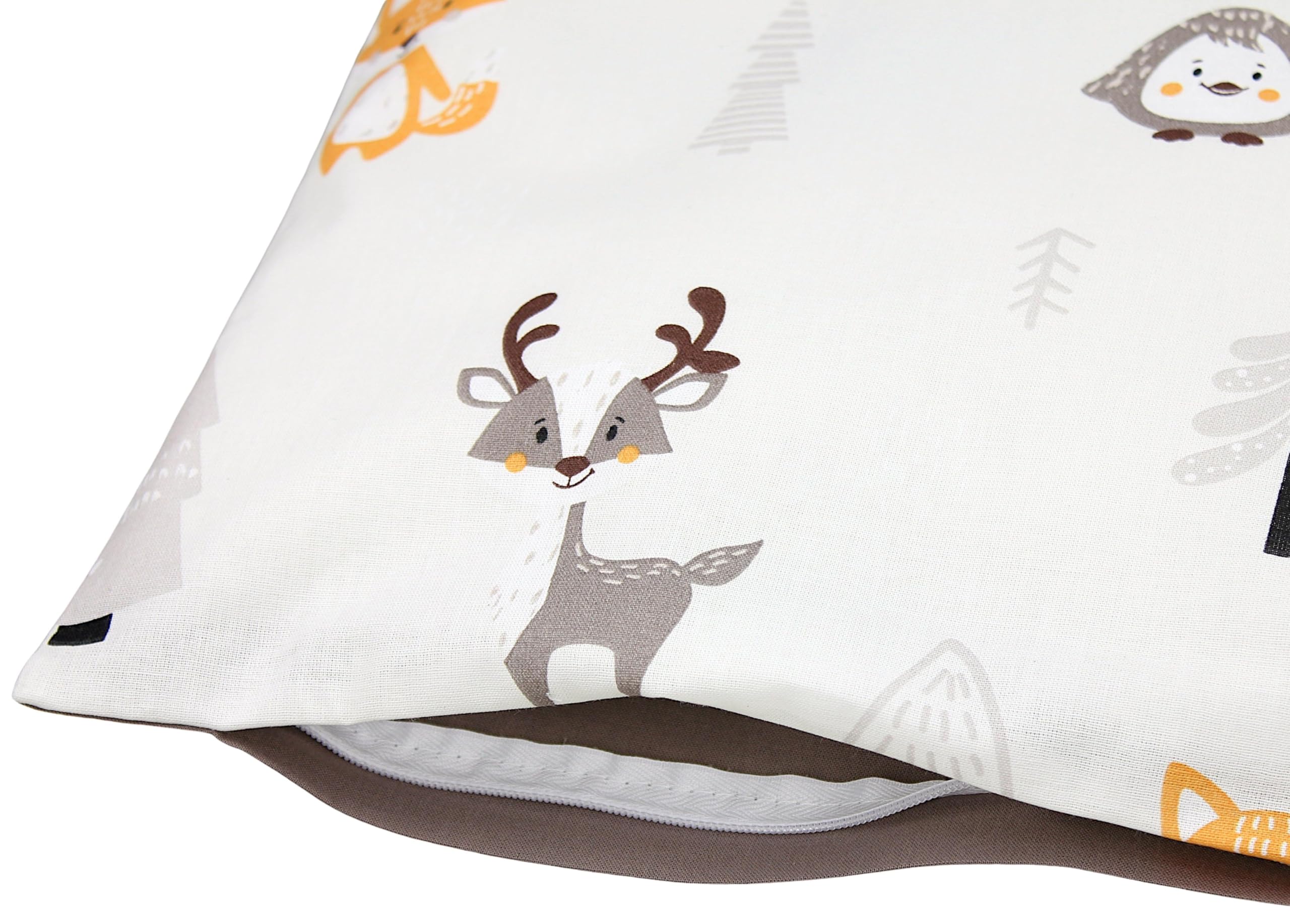 TupTam Funda para Cojin con Diseño Decorativo para Niños, Oso Dino Verde Gris, 40 x 80 cm — view 4