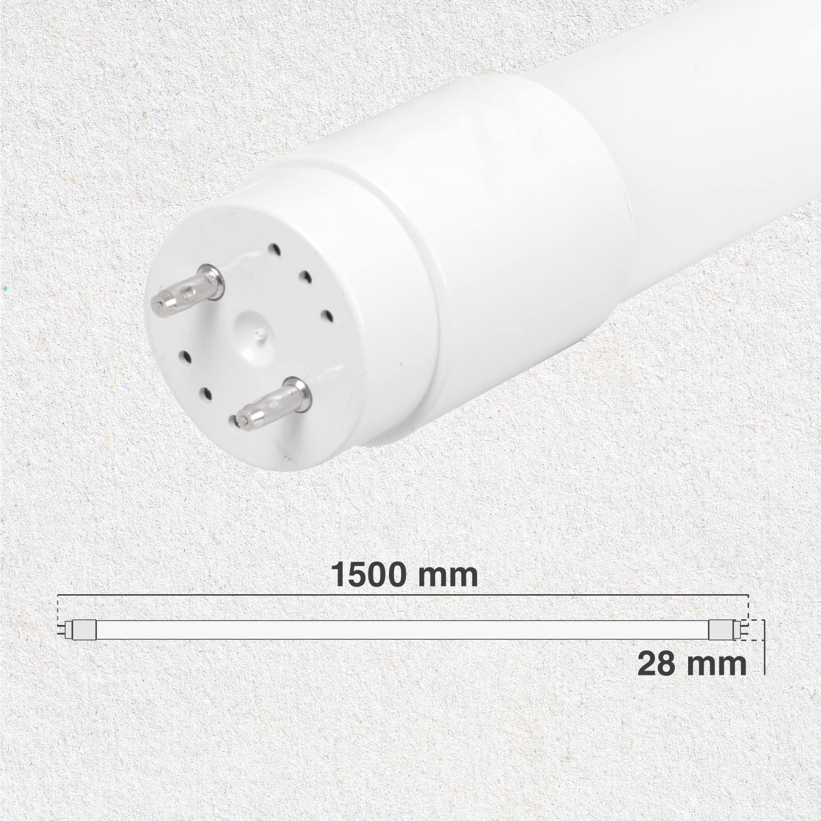 Eurocali 6x Tubi LED 150cm G13 T8 20W 2100 lumen - Luce Bianco Naturale 4000K - Fascio Luminoso 160° - Sostituzione Neon