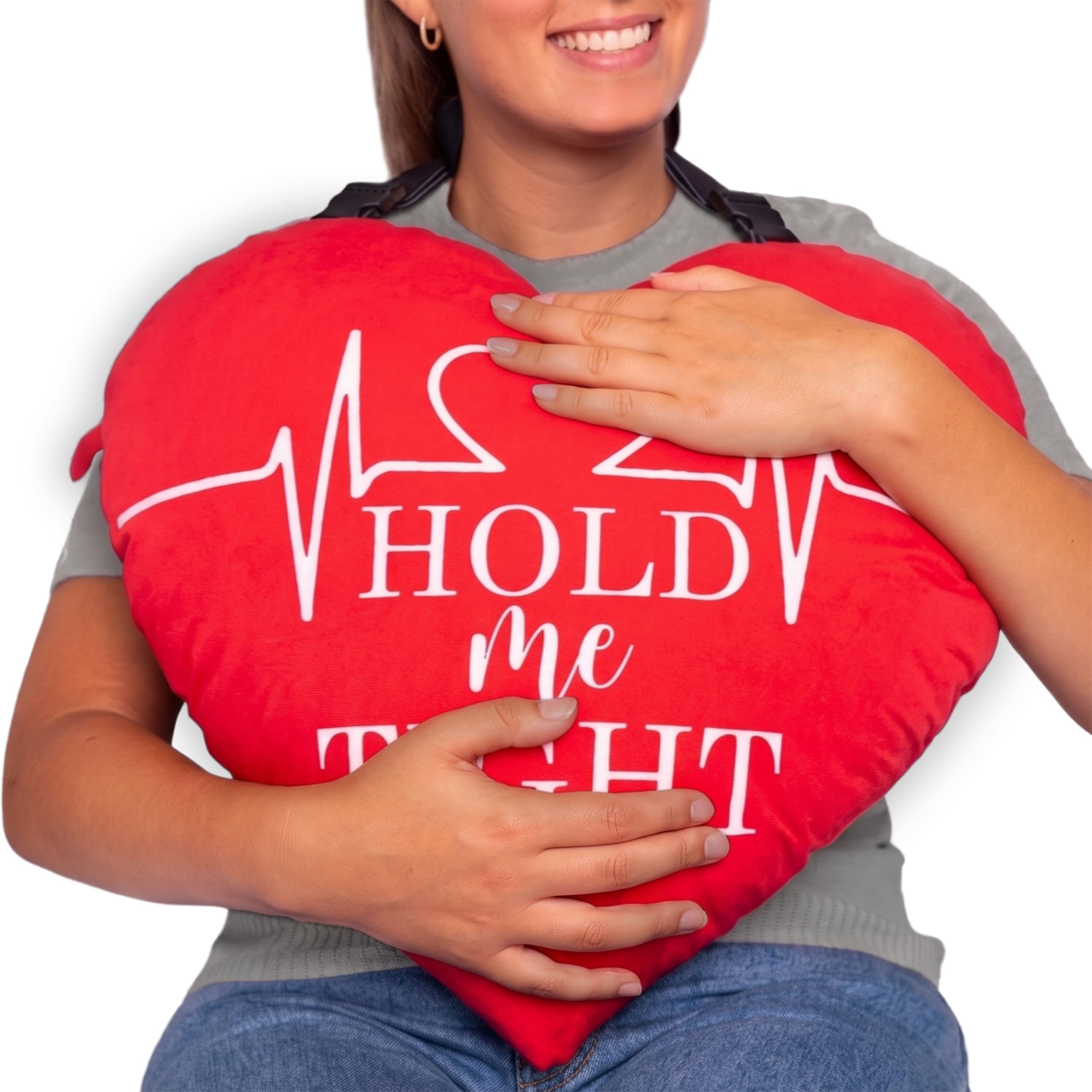 MOYOAMA Open Heart Surgery Pillow for Heart Surgery Recovery Gifts - After Bypass Surgery Must Haves, Gifts for Chest Surgery Recovery, Seatbelt Pillows for Post-Surgery, Shock Absorbing Chest Pillow