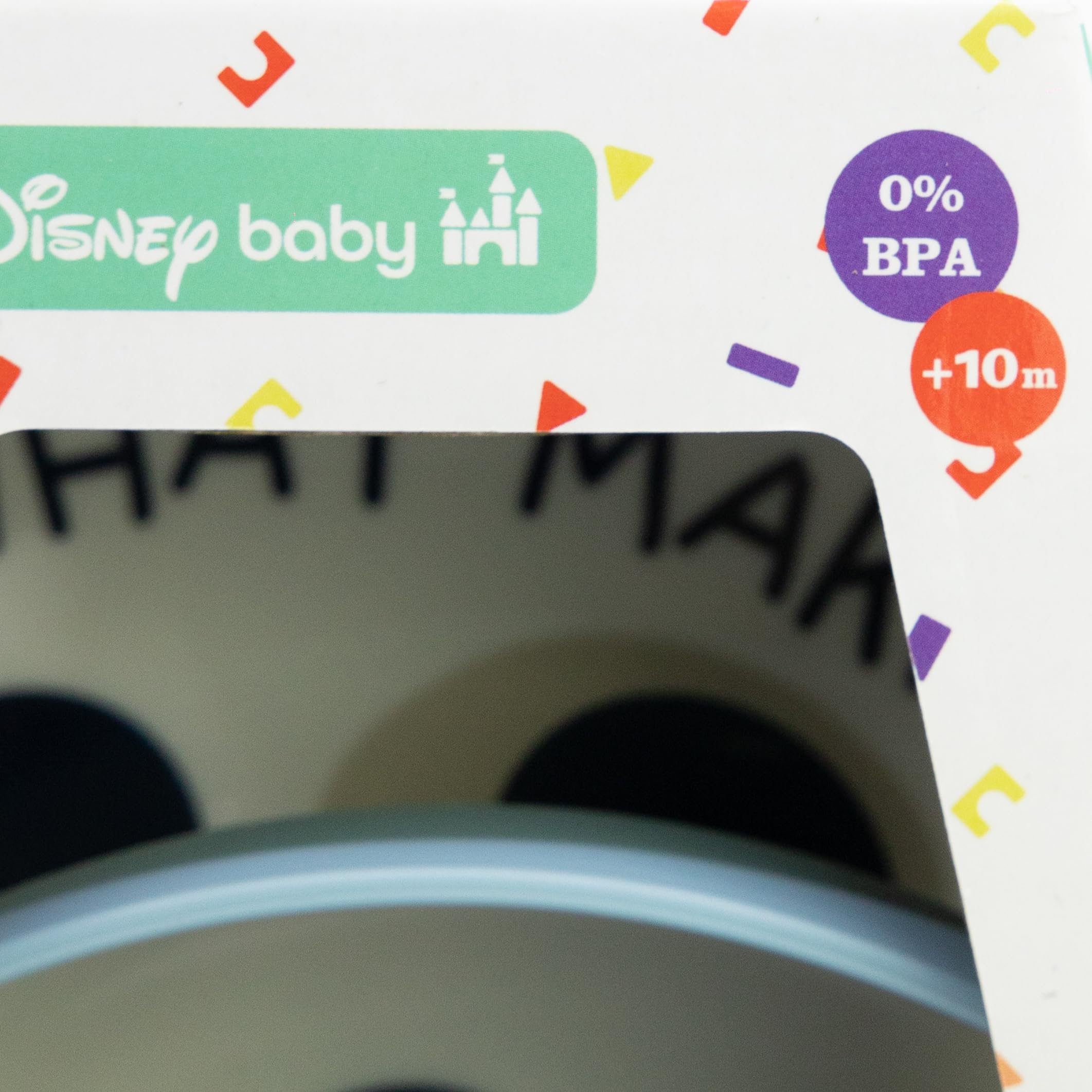 STOR Antypoślizgowy zestaw dla dzieci z Myszką Miki - 3 szt. Talerz na miskę 260 ml, tworzywo sztuczne, nie zawiera BPA, kuchenka mikrofalowa Disney Baby