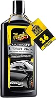 Meguiar's Ultimate Liquid Wax - Improved Synthetic Formula for Long-Lasting Shine, Hydrophobic Protection & Easy Application, 16oz Kit