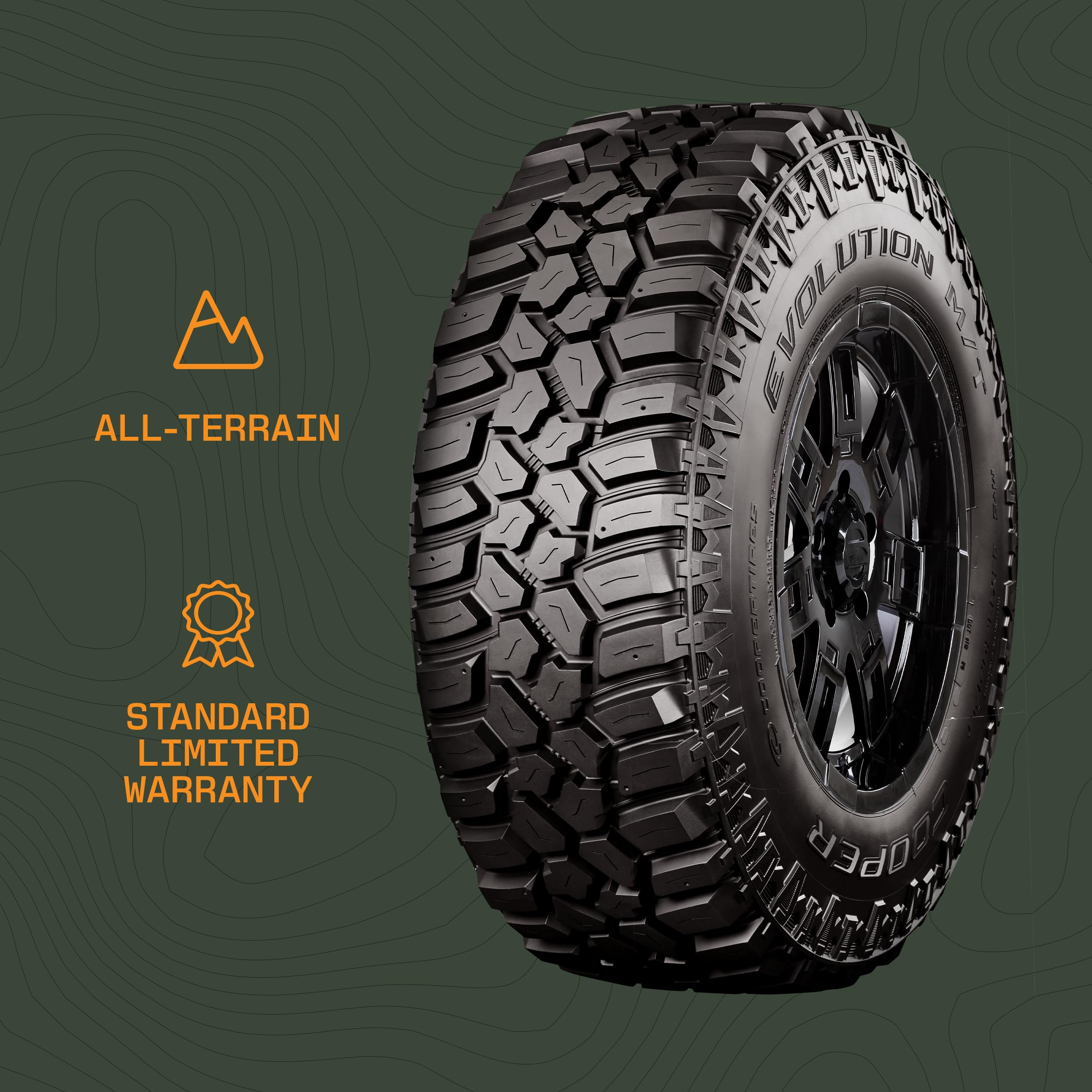 Amazon.com: Cooper Evolution M/T All-Terrain Tire, 35X12.50R17LT
