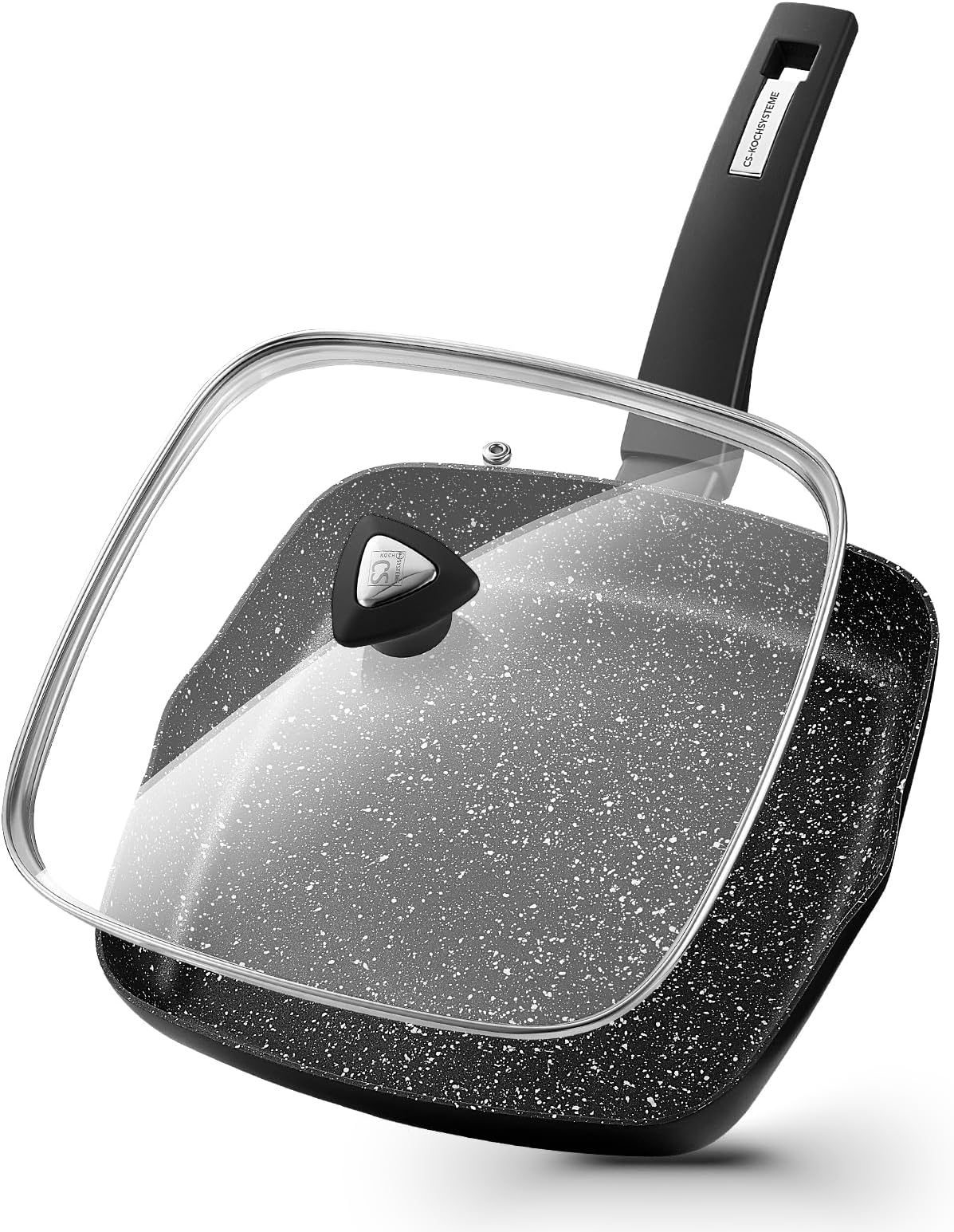 Amazon.com: Lodge L8SQ3 Cast Iron Square Skillet, 10.5 inch, Black ...