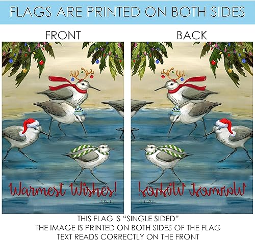 Miniatura 9 de Toland Home Garden 1012262 - Bandera de jardín de Navidad con camión rojo de 28 x 40 pulgadas, doble cara para decoración de jardín de invierno al