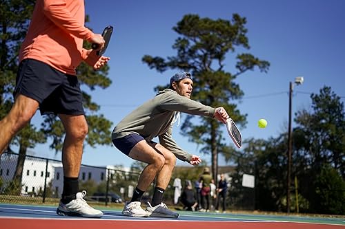 Miniatura 7 de GAMMA Airbender - Paleta de pickleball de fibra de carbono con sistema de peso de mango personalizable y garganta abierta aerodinámica con inserto