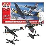 Model Airplane Kit Model - AA50194 Supermarine Spitfire Dogfight, Plastic Plane Model Kits for Adults & Kids, Skill Level 1, 1:72 Scale WW2 Military Aircraft Models - Real Aeroplane Models