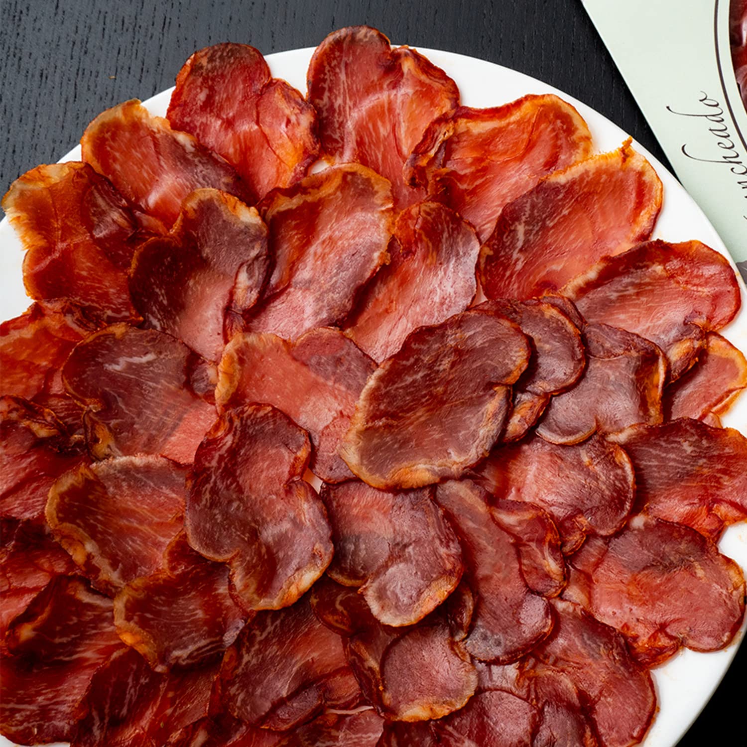 7 BELLOTAS Lonza 100% IBERICO | Lomo Iberico de Bellota | Suini Iberici nutriti con Ghiande | Salame Spagnolo Pata Negra IBERICO Salamanca (Tubo +500G)