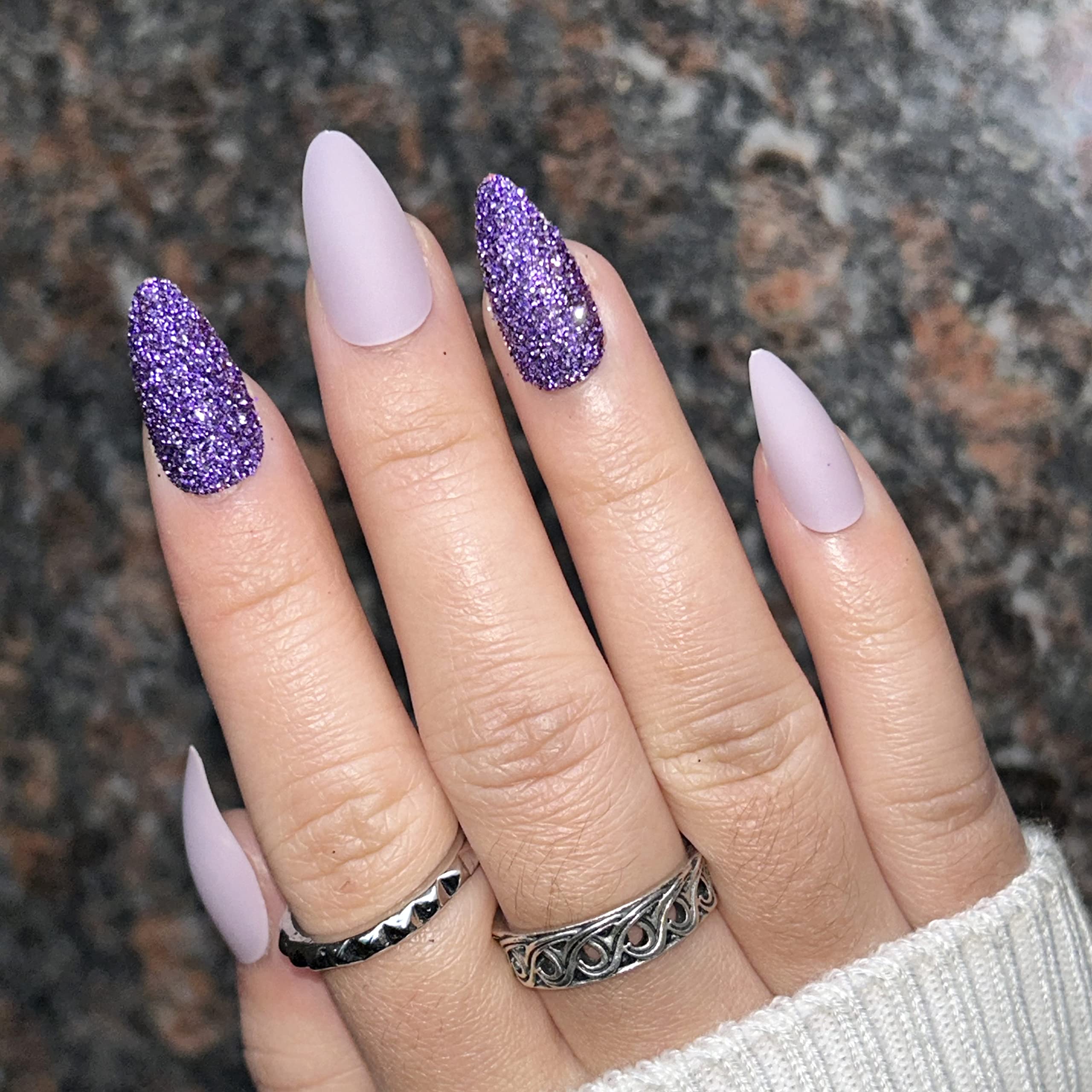 homecoming nails for purple dress Lilac Dave & Johnny Short Floral Hoco Dress