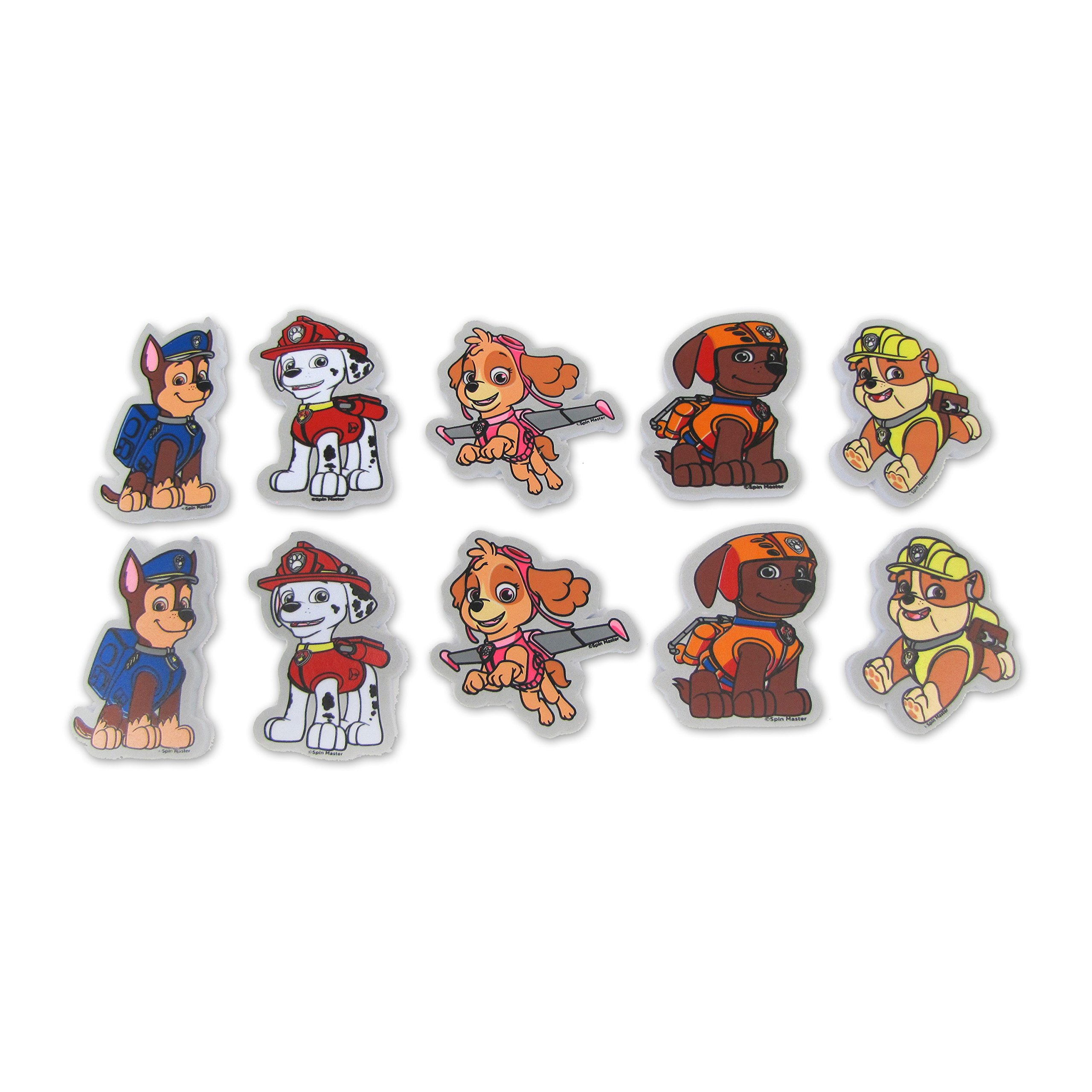 Nickelodeon PAW Patrol Foam Bath Wall Clings, 10 Pack, Durable