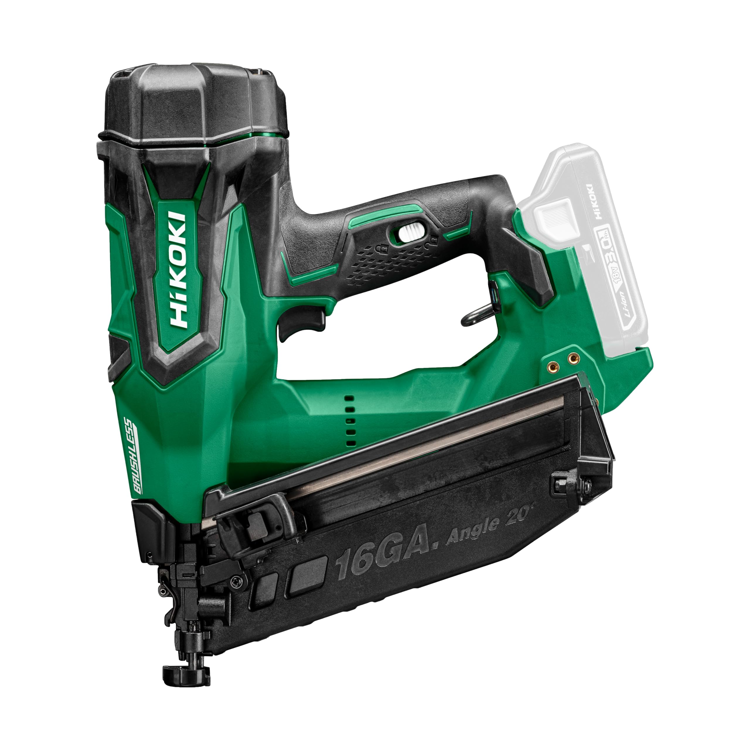 HiKOKI NT1865DA, cloueur de finition sans fil, 18V moteur sans balais, 32-65 mm