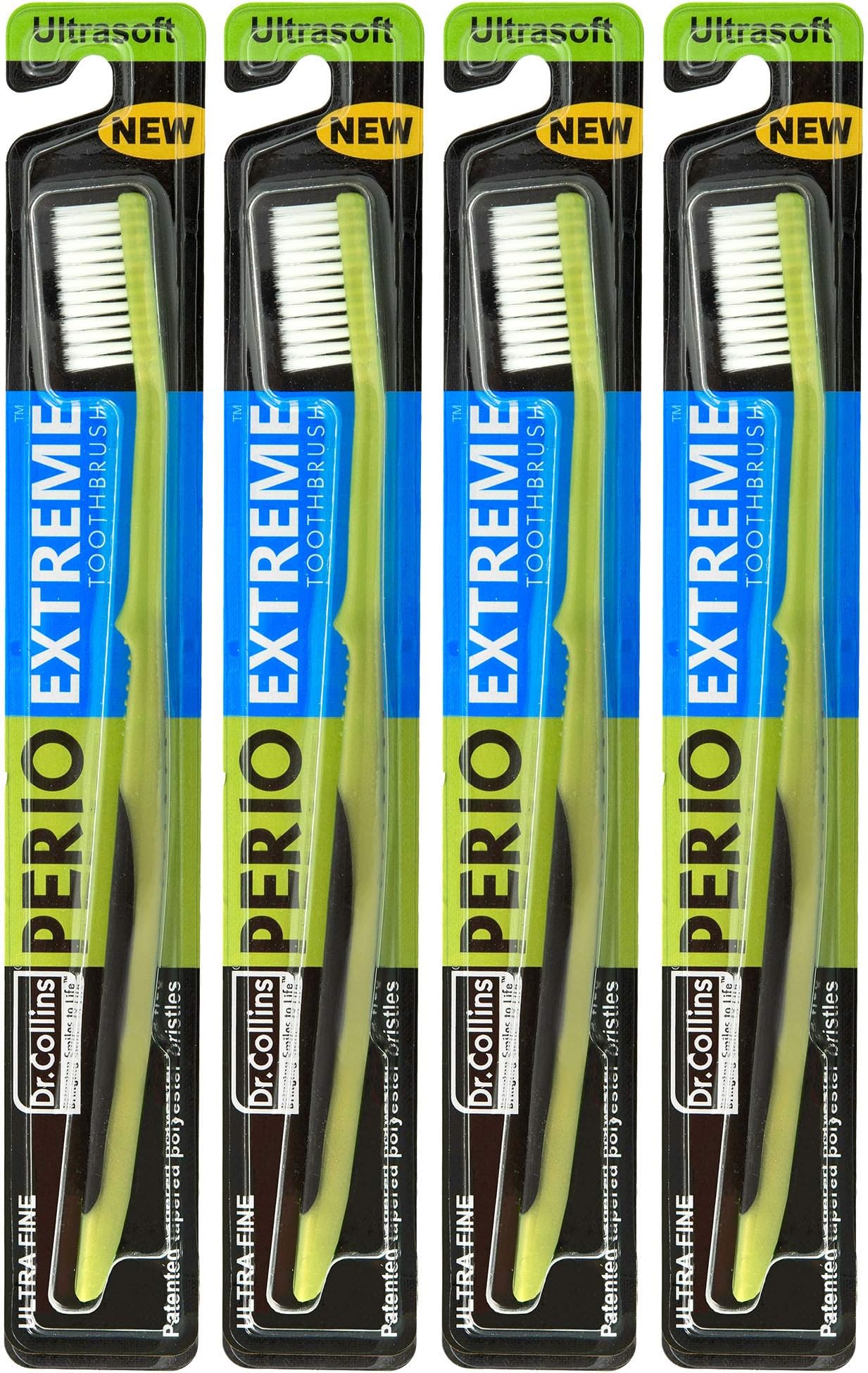 Perio Extreme Toothbrush, (Colors Vary) (Pack of 4)