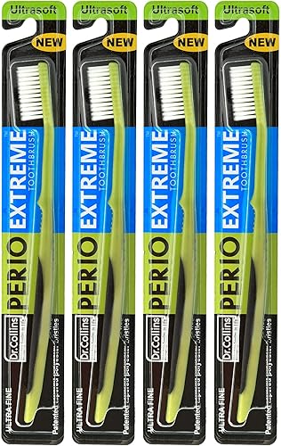 Dr. Collins Perio Extreme - Cepillo de dientes (los colores varían) (paquete de 4)