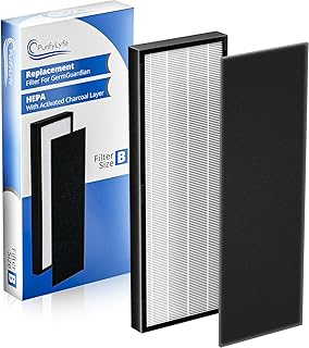 FLT4825 True HEPA Filter B for Germ Guardian Air Purifier Filter Replacement, Compatible with models AC4300BPTCA, AC4900CA,AC4825, AC4825DLX, AC4850PT, CDAP4500BCA, AC4820