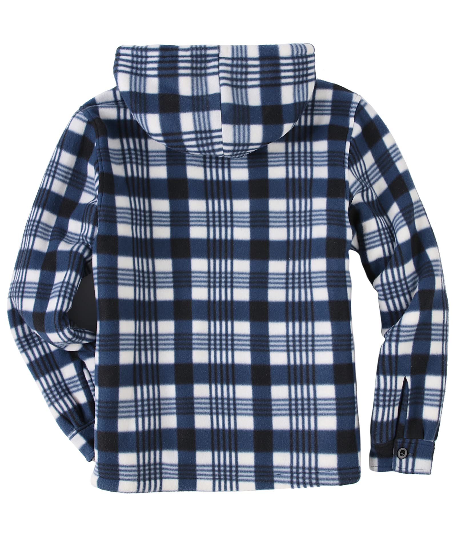 SwissWell Camicia Boscaiolo Uomo Giacca Flanella a Quadri Spessi Fodera di Peluche Felpa Cappuccio Foderata Casual Uomo Felpa con Cappuccio in pile Giacca Invernale con Tasca