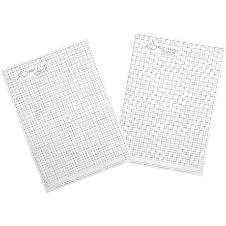 Freehand Designer - 2 x A4 Drawing Gridsheets [0.2mm Scale] - Clear...