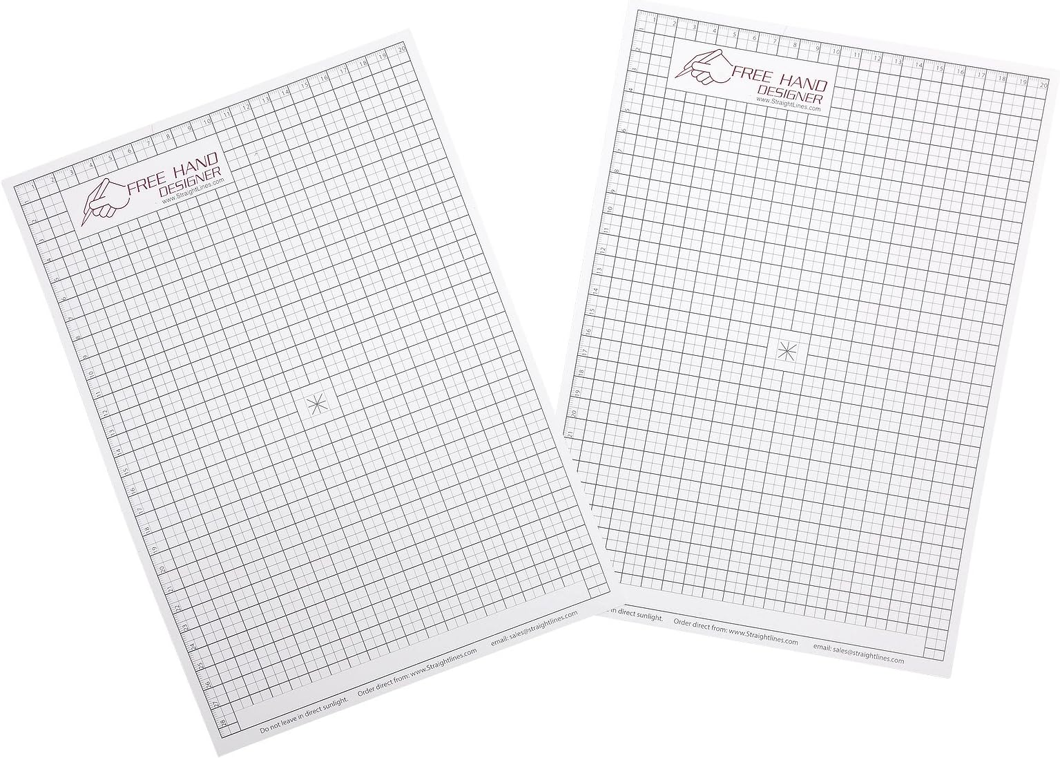 2 x A4 Grid Type 'Freehand Designer' Sheets. Draw Perfect Straight Lines Templates. Grid Type Sheets for Scale Drawings…