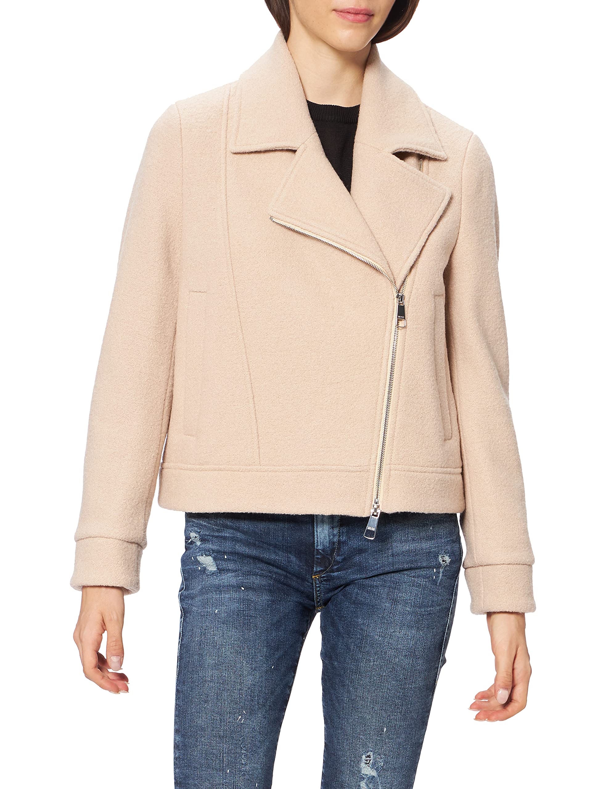 BOSS Women's C_javia Biker Jacket