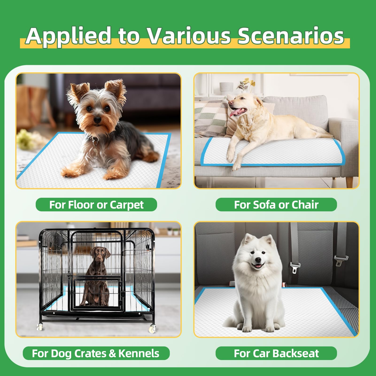 DEEP DEAR Almohadillas para orina de perro extra grandes de 30 x 36 pulgadas, 40 almohadillas para cachorros XXL, a prueba de fugas, extra grandes, almohadillas de entrenamiento para orina para