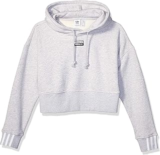 adidas grey cropped hoodie