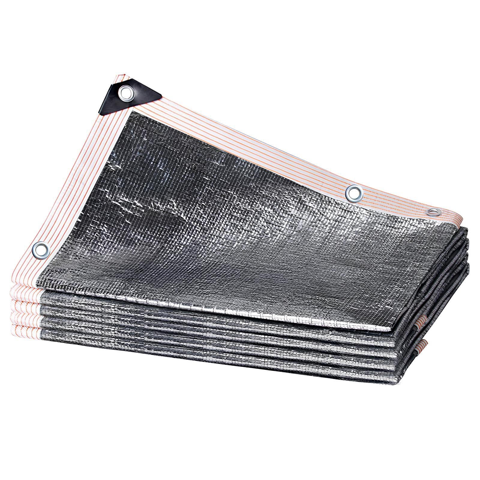 WQPMNYG 99% Shade Cloth for Outdoor Use Aluminum Shade Netting UVResistant Cover for Plants Balcony Succulent Protection 3.0x4.0m (9.8x13.1ft) Garden Privacy Screen