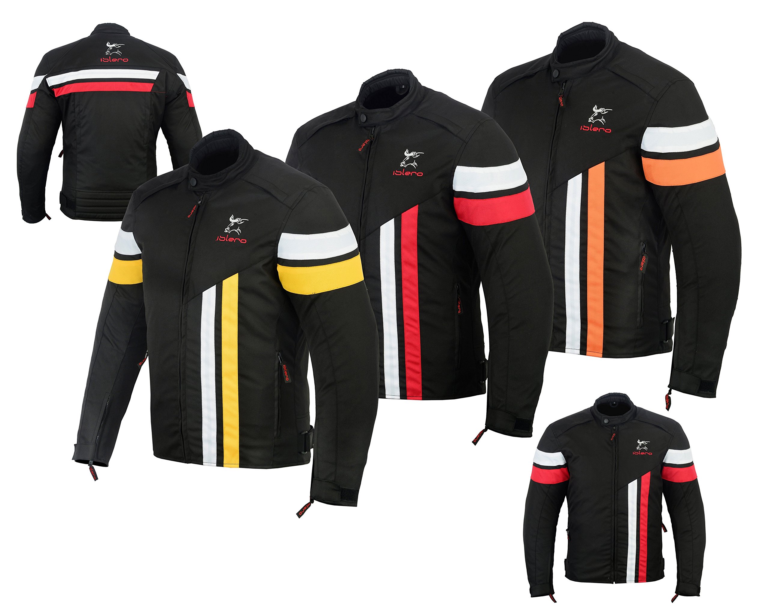 ISLERO wodoodporna motocyklowa kurtka z tkaniny Cordura i sprawdzone przez CE ochrona pancerz zamek błyskawiczny Linner narciarski śnieg przenośny jacht wędkarstwo wspinaczka (czarny/żółty, L)