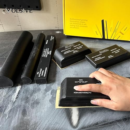 Miniatura 10 de Rollo de lija abrasivo con varios agujeros, rollo de lija automotriz, rollo de arena limpia para carpintería, reparación de carrocerías de