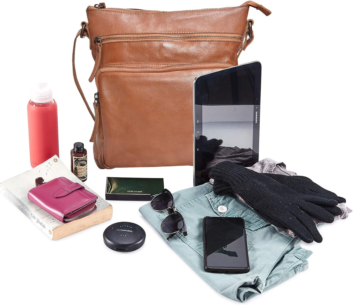 Genuine Leather Crossbody Bags for Women Handmade Sling Shoulder Purse Stylish Travel Handbag with Full Adjustable Strap - Image 6