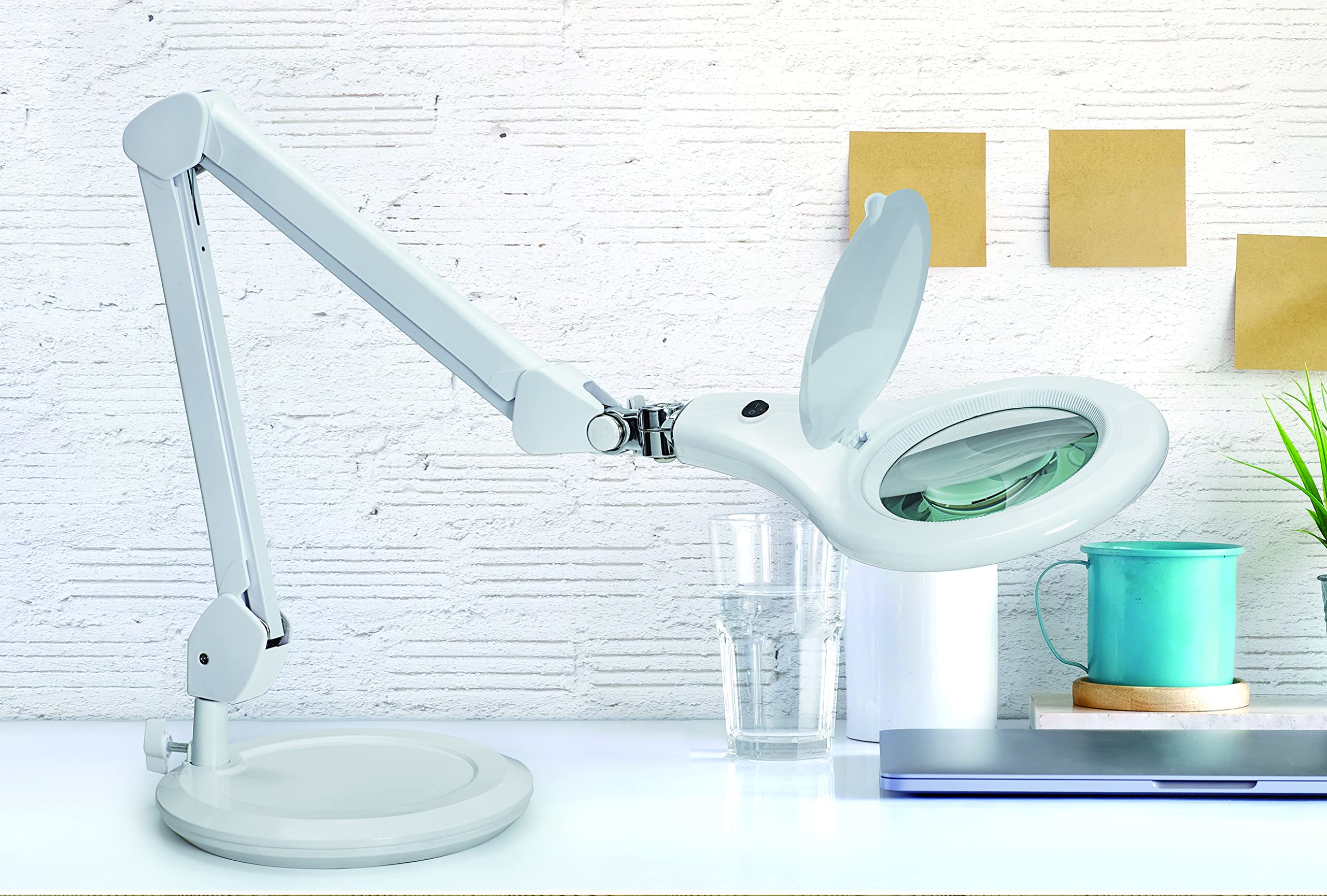 Lampada a LED con lente d'ingrandimento MAULmakro - MAUL: con morsetto