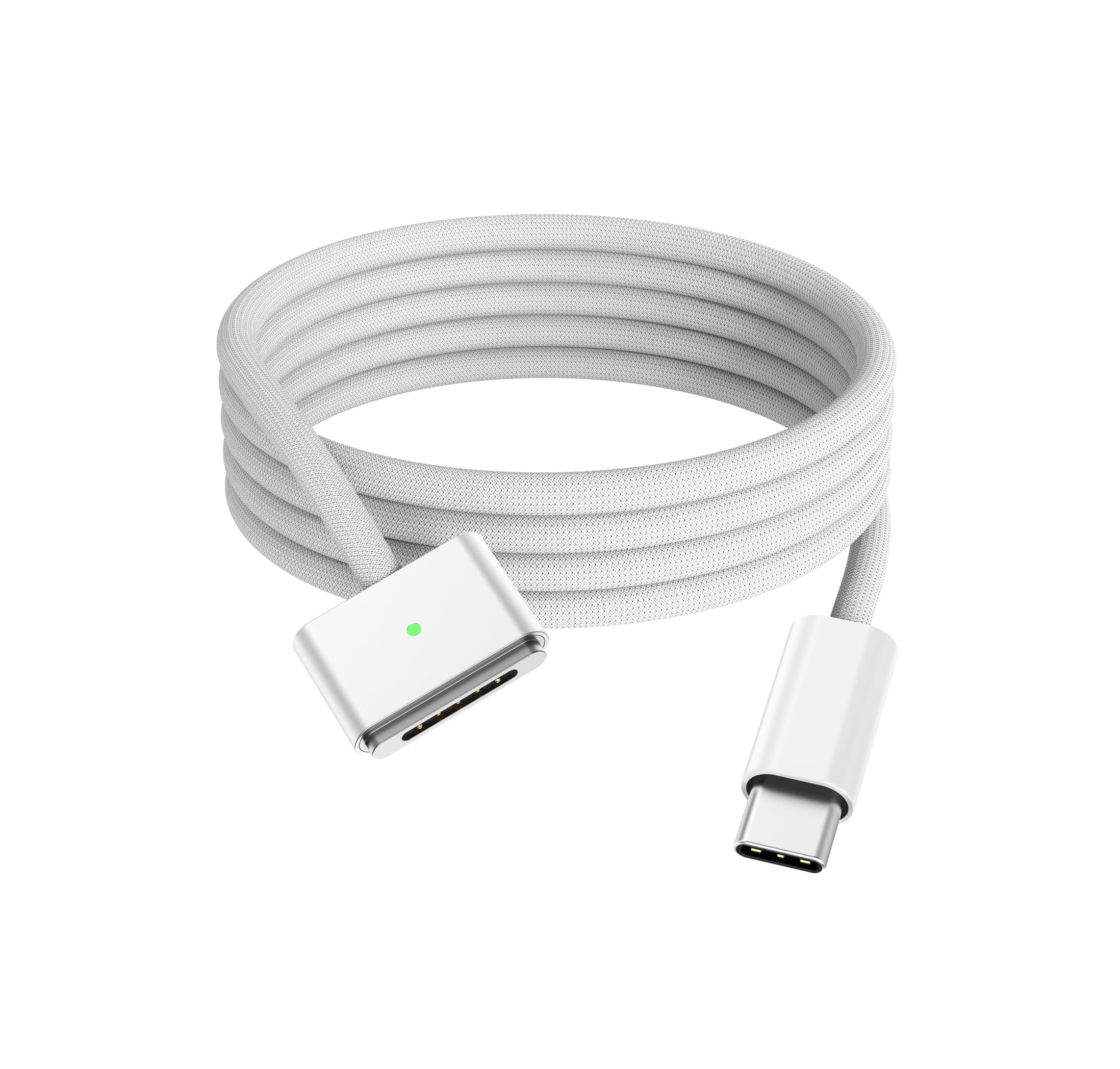 eTECH 140W USB-C to Magnetic 3 Cable, Compatible With MacBook Pro 2021 M1 Pro & Max Chip 14"/16" MacBook Air 2022 M2, MacBook Pro 2023 M2 Pro & Max Chip 14"/16" Safe 3 Cable For MacBook - 6.6ft