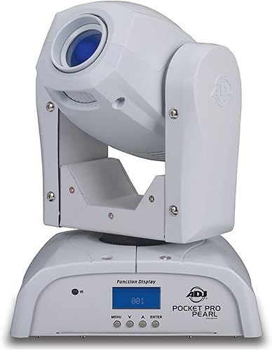 ADJ Productos Pocket Pro Pearl Mini Cabezal Móvil con LED brillante de 25W, 1", blanco